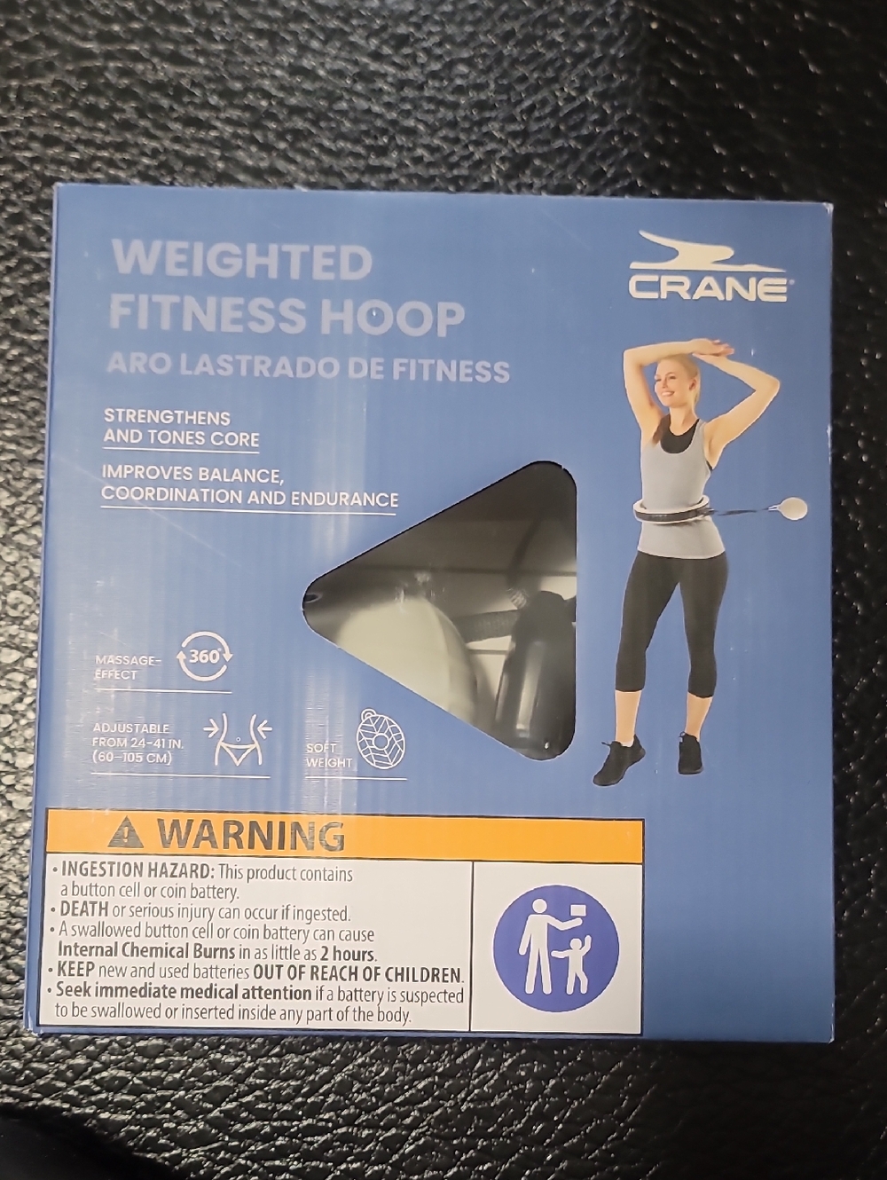 Crane Weighted White /Black Fitness Hoop
